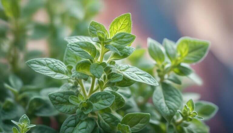 oregano thriving in the garden